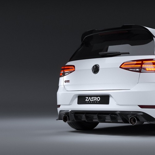 Διαχύτης πίσω προφυλακτήρα EVO-1 της ZAERO Design για Volkswagen Golf 7.5 (Typ 5G) GTI/ GTD Διαχύτης πίσω προφυλακτήρα EVO-1 της ZAERO Design για Volkswagen Golf 7.5 (Typ 5G) GTI/ GTD